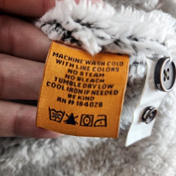 Tailor Vintage Jacket Mens Small Green Buffalo Check Sherpa Lined Shacket*NWT* - Picture 6 of 13